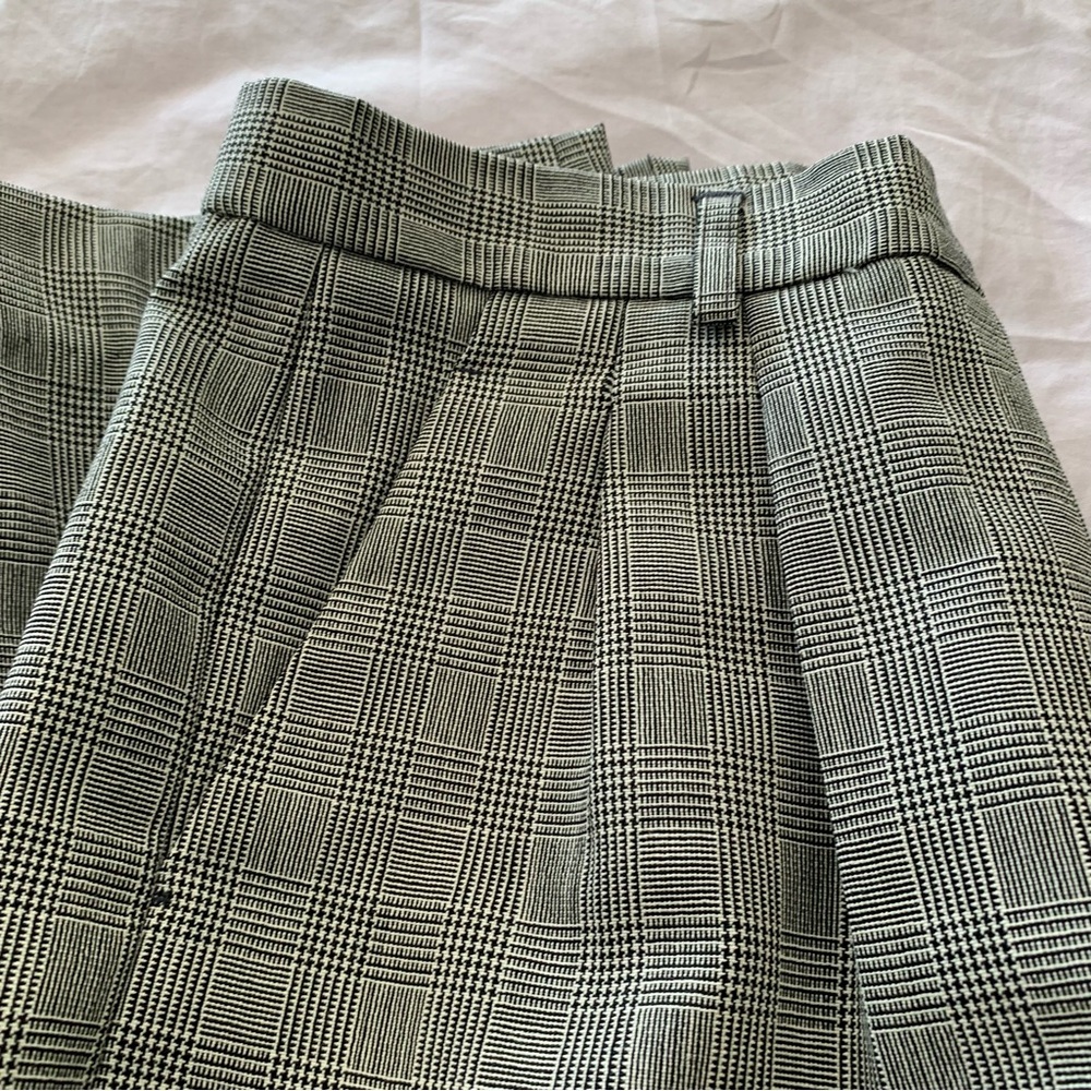 Pendleton Gray Checkered Virgin Wool High Waist P… - image 4
